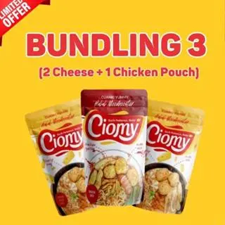CIOMY - Bundling 3 Cuanki Kuah Keju dan Kuah Ayam Pedas Pouch