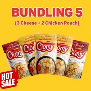 CIOMY - Bundling 5 MIX Cuanki Pouch (3 Cheese + 2 Chicken Pouch)