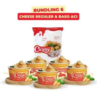 [FG222] CIOMY - Bundling 6 Cuanki Pedas Kuah Keju dan Ciomy Sachet Rasa Ayam